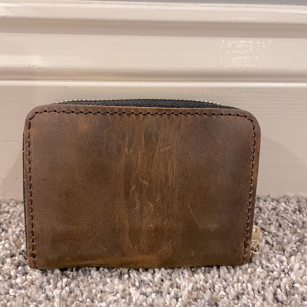 AP Portland Leather Small Zip Wallet - Canyon